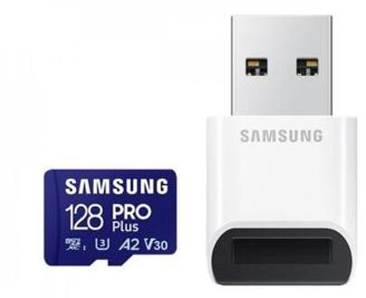 Samsung PRO Plus microSD Card + Kaartlezer Blue