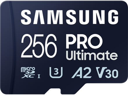 Samsung Pro Ultimate 256GB + SD-adapter Micro SD-kaart Blauw
