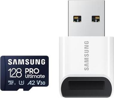 Samsung PRO Ultimate microSD Card + Kaartlezer Blue