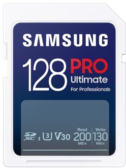 Samsung PRO Ultimate SD Card 128GB SD-Kaart Wit