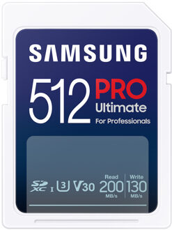 Samsung PRO Ultimate SD Card 512GB SD-Kaart Wit