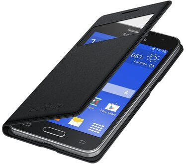 Samsung S-view cover voor Samsung Galaxy Core 2 - Zwart