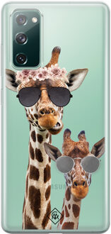 Samsung S20 FE transparant hoesje - Giraffe