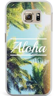 Samsung S6 Edge hoesje - Aloha paradise | Samsung Galaxy S6 Edge case | Hardcase backcover zwart