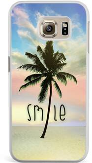 Samsung S6 Edge hoesje - Palm smile | Samsung Galaxy S6 Edge case | Hardcase backcover zwart