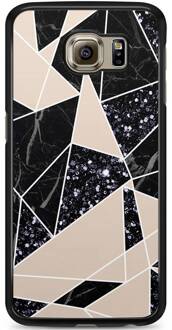 Samsung S6 hoesje - Abstract painted | Samsung Galaxy S6 case | Hardcase backcover zwart