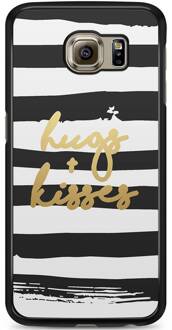 Samsung S6 hoesje - Hugs & kisses | Samsung Galaxy S6 case | Hardcase backcover zwart