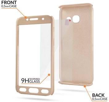 Samsung S9 Full Body 360 Super Thin Case Cover Hoesje Goud