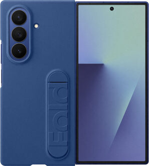 Samsung Silicone Case voor Samsung Galaxy Z Fold7 5G Telefoonhoesje Blauw