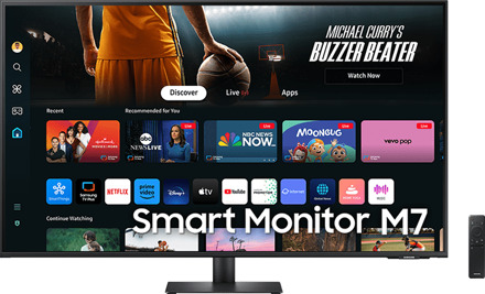 Samsung Smart Monitor M7 M70D 43" (LS43DM702UUXEN) Monitor Zwart