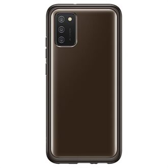 Samsung Soft clear cover - voor Galaxy A02s Telefoonhoesje Zwart