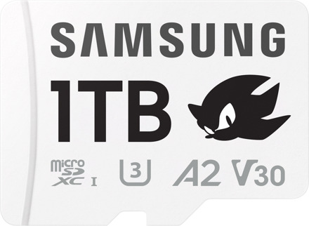 Samsung Sonic the Hedgehog PRO Plus microSD Card 1TB Micro SD-kaart Zwart