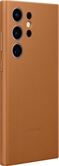 Samsung telefoonhoesje Leather Case Galaxy S23 Ultra (Camel)