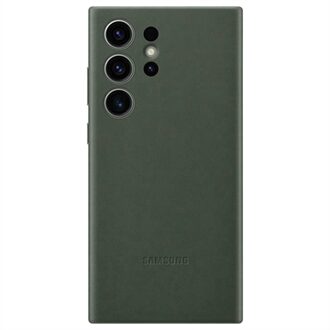 Samsung telefoonhoesje Leather Case Galaxy S23 Ultra (Groen)