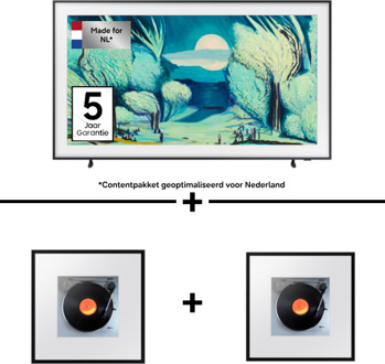 Samsung The Frame TV 43" & twee Music Frames bundel Phantom Black