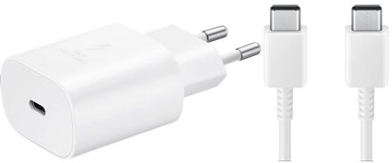 Samsung USB-C Adapter met kabel 25W Super Fast Charging - White (bulk packed)