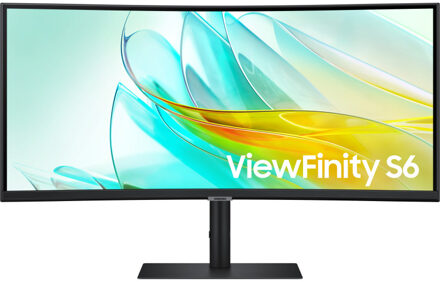 Samsung ViewFinity S6 LS34C652UAUXEN Monitor Zwart