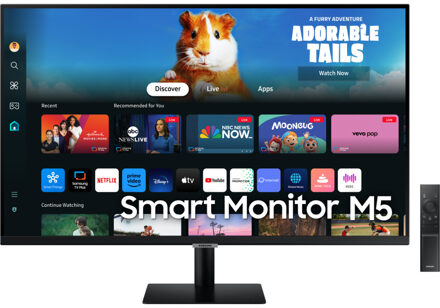 SamsungSmart Monitor M5 M50D (DM502EU) 27" Monitor Zwart