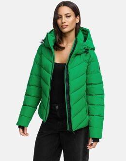 Samuiaa damesjas – warm, stijlvol & met afneembare capuchon Groen