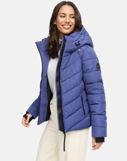 Samuiaa damesjas – warm, stijlvol & met afneembare capuchon Paars - L