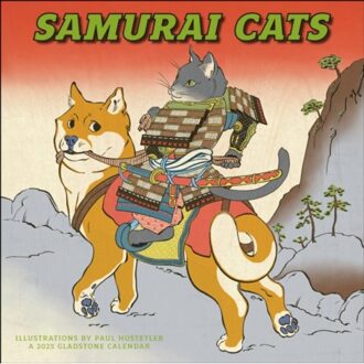 Samurai Cats Square Wall Calendar 2025 - Media, Gladstone