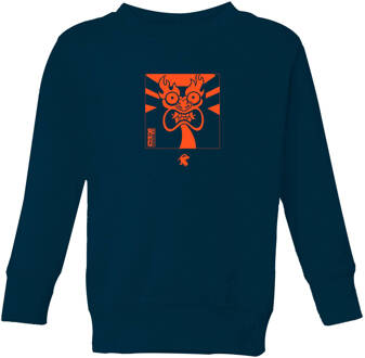 Samurai Jack Aku Kanji Kids' Sweatshirt - Navy - 134/140 (9-10 jaar) Blauw - L