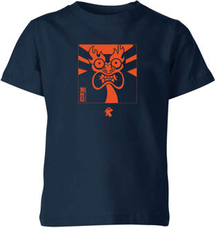 Samurai Jack Aku Kanji Kids' T-Shirt - Navy - 122/128 (7-8 jaar) Blauw - M