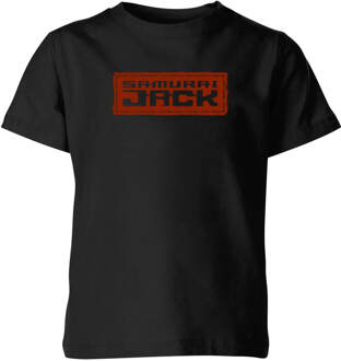 Samurai Jack Classic Logo Kids' T-Shirt - Black - 122/128 (7-8 jaar) - Zwart - M