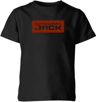 Samurai Jack Classic Logo Kids' T-Shirt - Black - 134/140 (9-10 jaar) Zwart
