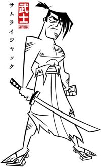 Samurai Jack Kanji Men's T-Shirt - White - XL Wit