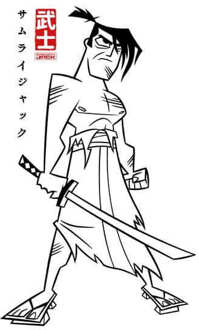 Samurai Jack Kanji Sweatshirt - White - S Wit