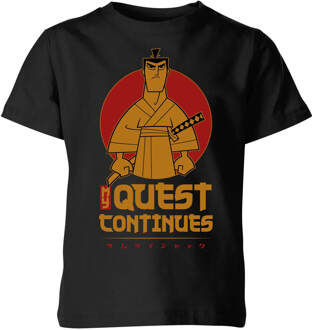 Samurai Jack My Quest Continues Kids' T-Shirt - Black - 122/128 (7-8 jaar) Zwart