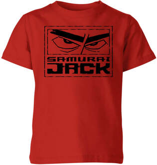 Samurai Jack Stylised Logo Kids' T-Shirt - Red - 146/152 (11-12 jaar) Rood - XL