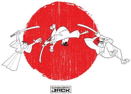 Samurai Jack Sunrise Men's T-Shirt - White - 5XL Wit