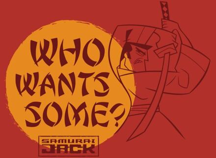 Samurai Jack Who Wants Some Men's T-Shirt - Red - S Rood