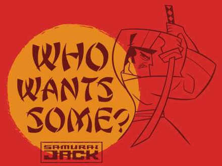 Samurai Jack Who Wants Some Sweatshirt - Red - L Rood