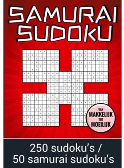 Samurai Sudoku - Van Makkelijk Tot Moeilijk - 250 Sudoku's / 50 Samurai Sudoku's - Boek Cadeau