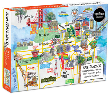 San Francisco 1000 Piece Puzzle -  Galison (ISBN: 9780735364639)