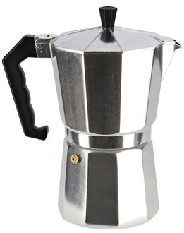 San Ignacio Percolator / espresso apparaat zilver voor 12 kopjes - Percolators Zilverkleurig