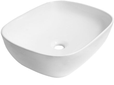 San Vasto opbouwwastafel 49x39x15cm keramiek wit