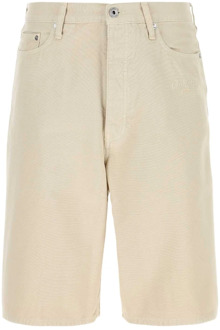 Sand Cotton Bermuda shorts Off White , Beige , Heren - L,M,S