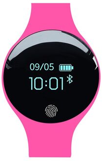 Sanda Bluetooth Smart Horloge Voor Ios Android Mannen Vrouwen Sport Intelligente Stappenteller Fitness Armband Horloges Voor Iphone Klok Mannen D01 roos rood