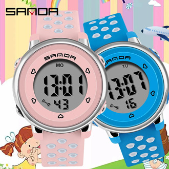 SANDA Children Watch Sport Student Kids Watches Boys Girls Clock Gift Child LED Digital Electronic Watch Boy Girl Wristwatches