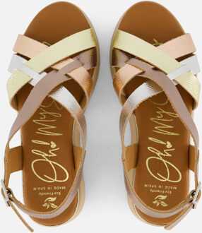 Sandalen brons Leer - 41,42