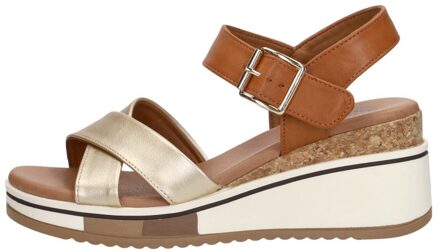 Sandalen Hak Cognac - 39