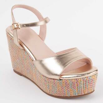 Sandalen Met Een Sleehak Salia12 Goud - EU 39