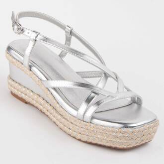 Sandalen Met Een Sleehak Salia5 Zilver - EU 39