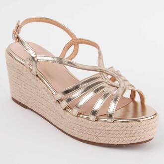 Sandalen Met Een Sleehak Salia6 Goud - maat