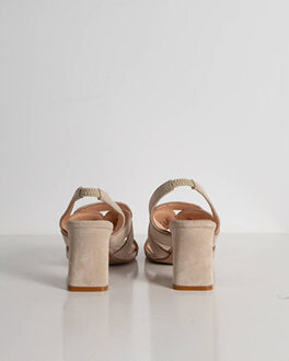 Sandalen met hak bente-2 Beige - 41