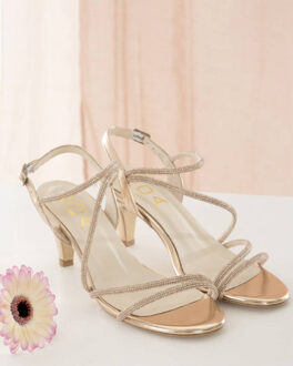 Sandalen met hak luc - maat 40 Goud
